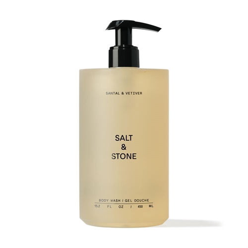 SALT & STONE BODY WASH 450ML SANTAL & VETIVER